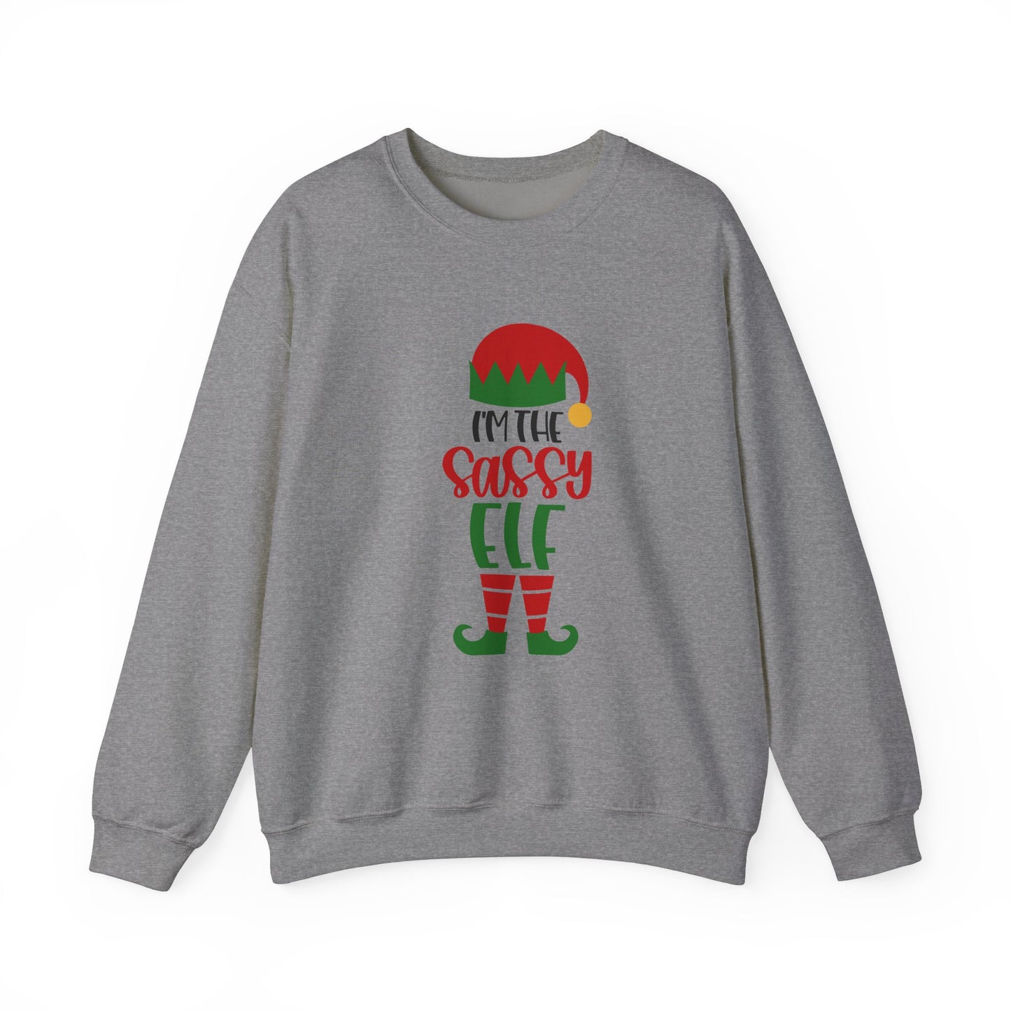 I'm the Sassy One Unisex Heavy Blend Crewneck Sweatshirt, Funny T-shirt, Christmas Shirt, Christmas Slogan Shirts, Christmas Sweater, Santa Shirt