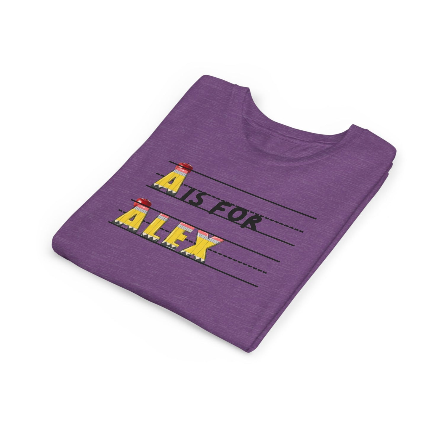 Custom Kids Name School Shirt, Back to School T-shirt, Toddler First Day of School Tee, Alphabet with Name Tee, Kindergarten Shirt with Name