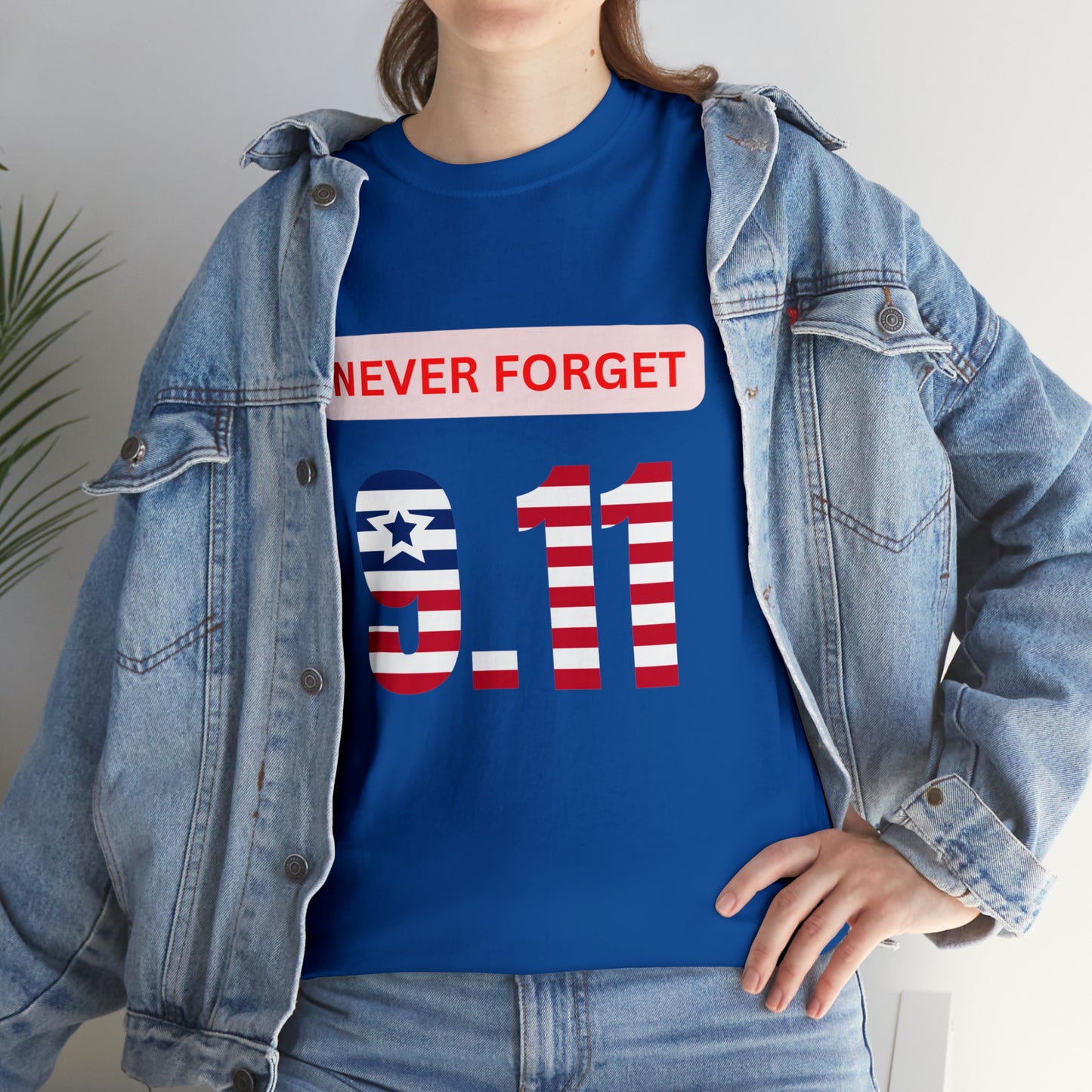Unisex Heavy Cotton Tee - Never Forget 9/11