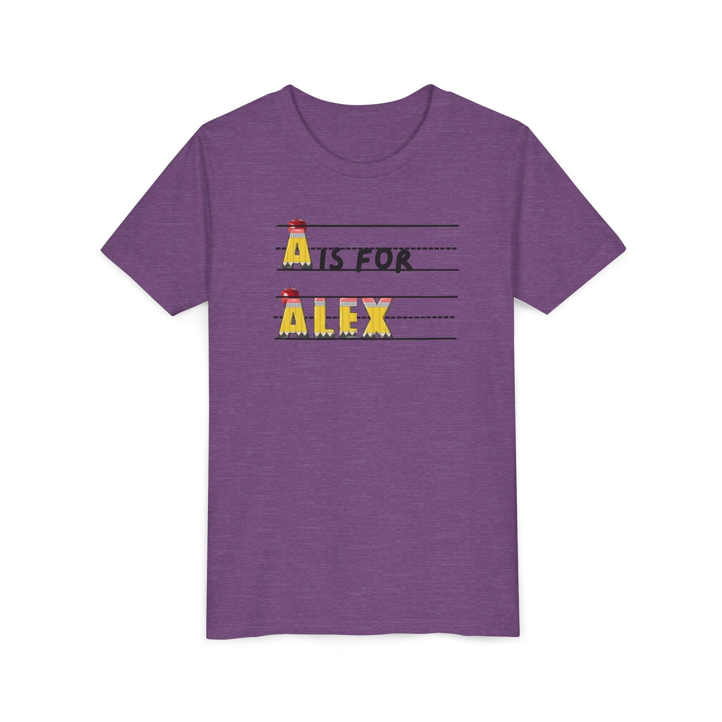 Custom Kids Name School Shirt, Back to School T-shirt, Toddler First Day of School Tee, Alphabet with Name Tee, Kindergarten Shirt with Name