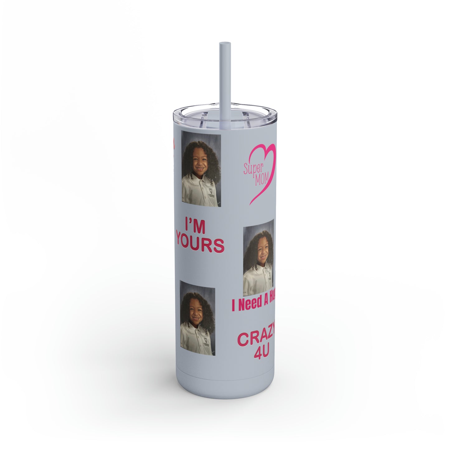 Mom Photo Tumbler, Valentine's Day gift, Birthday gift, Mother's Day Gift, Tumblers, Gift for her, Skinny Matte Tumbler, 20oz