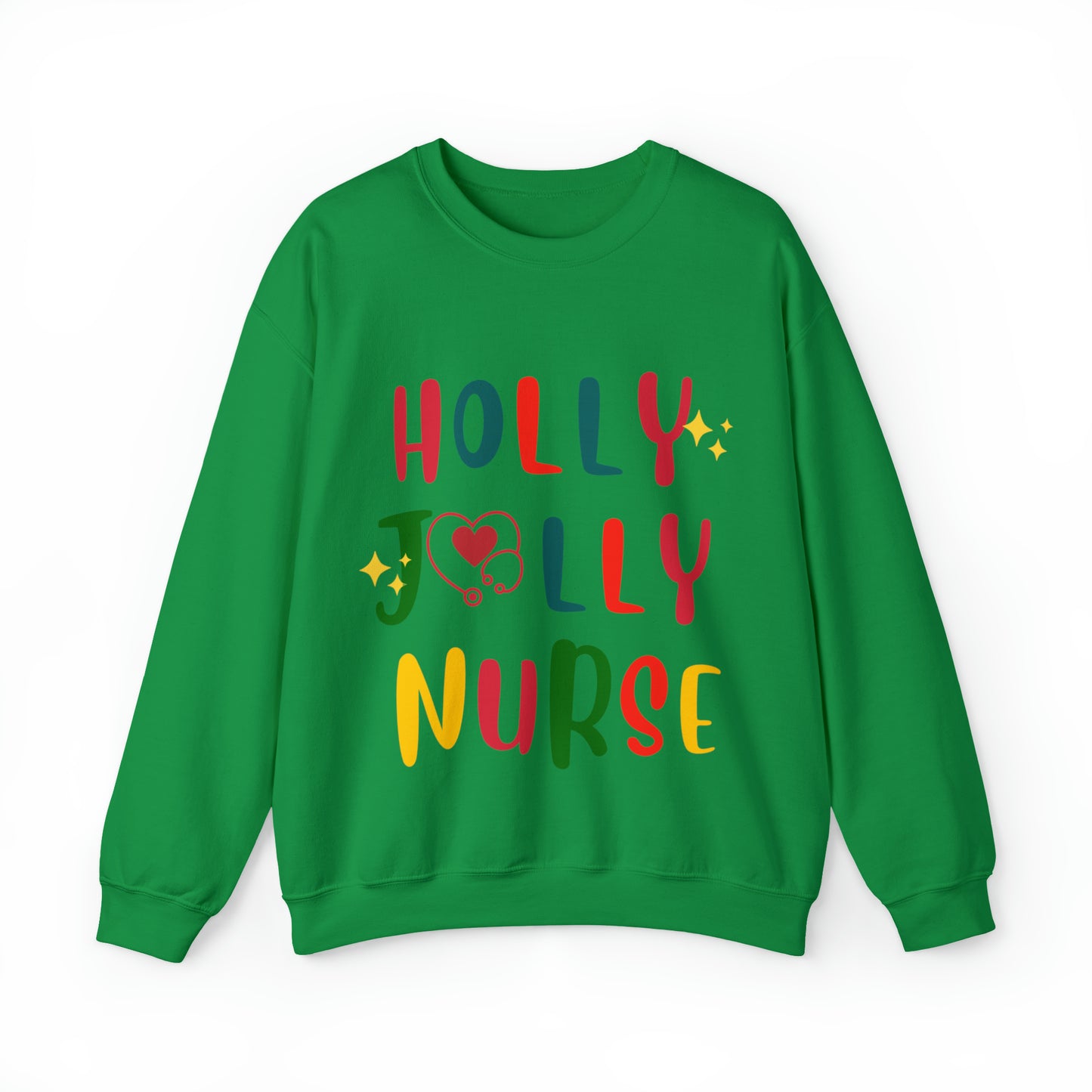 Santa's HollyJolly Nurse, Christmas Shirt, Christmas Gift, Nurse Christmas Sweatshirt, Nurse Xmas Shirt, Cute Nurse Pullover