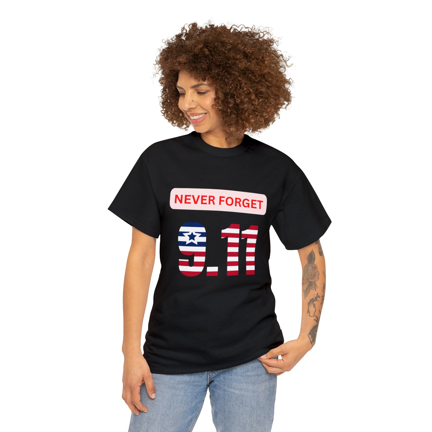 Unisex Heavy Cotton Tee - Never Forget 9/11