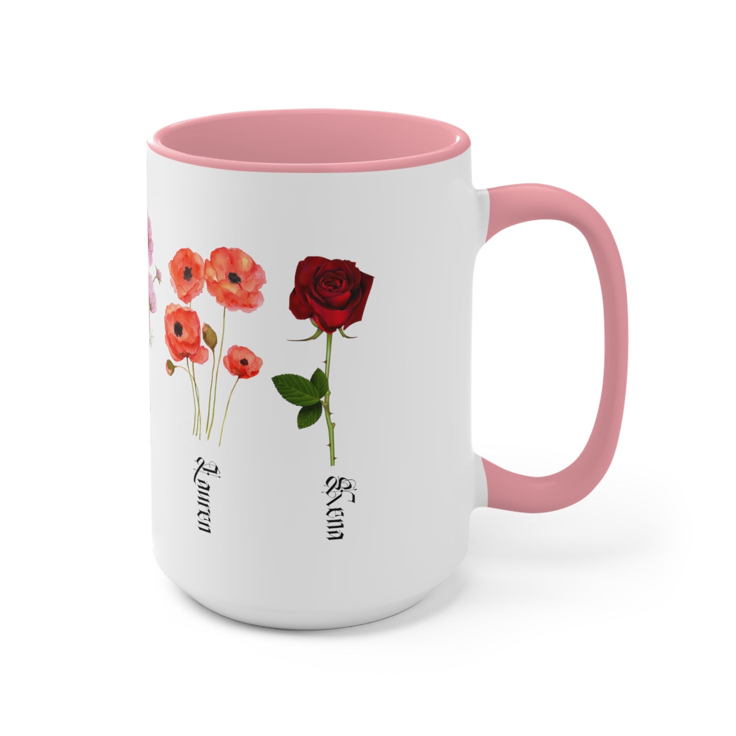 Custom Birth Month Flower mug, Mother's Day Gift, Plant Mom Mug, Custom Mom Mug, Mothers Day Mug, Plant mom mug Two-Tone Coffee Mugs