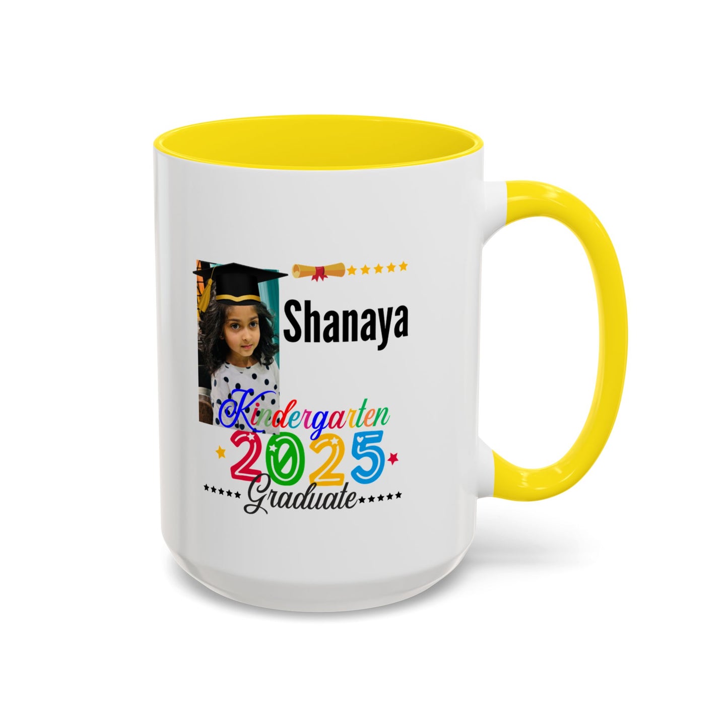 15 oz Personalized Kindergarten Graduate Coffee Mug - Celebrate 2025 with Custom Name!