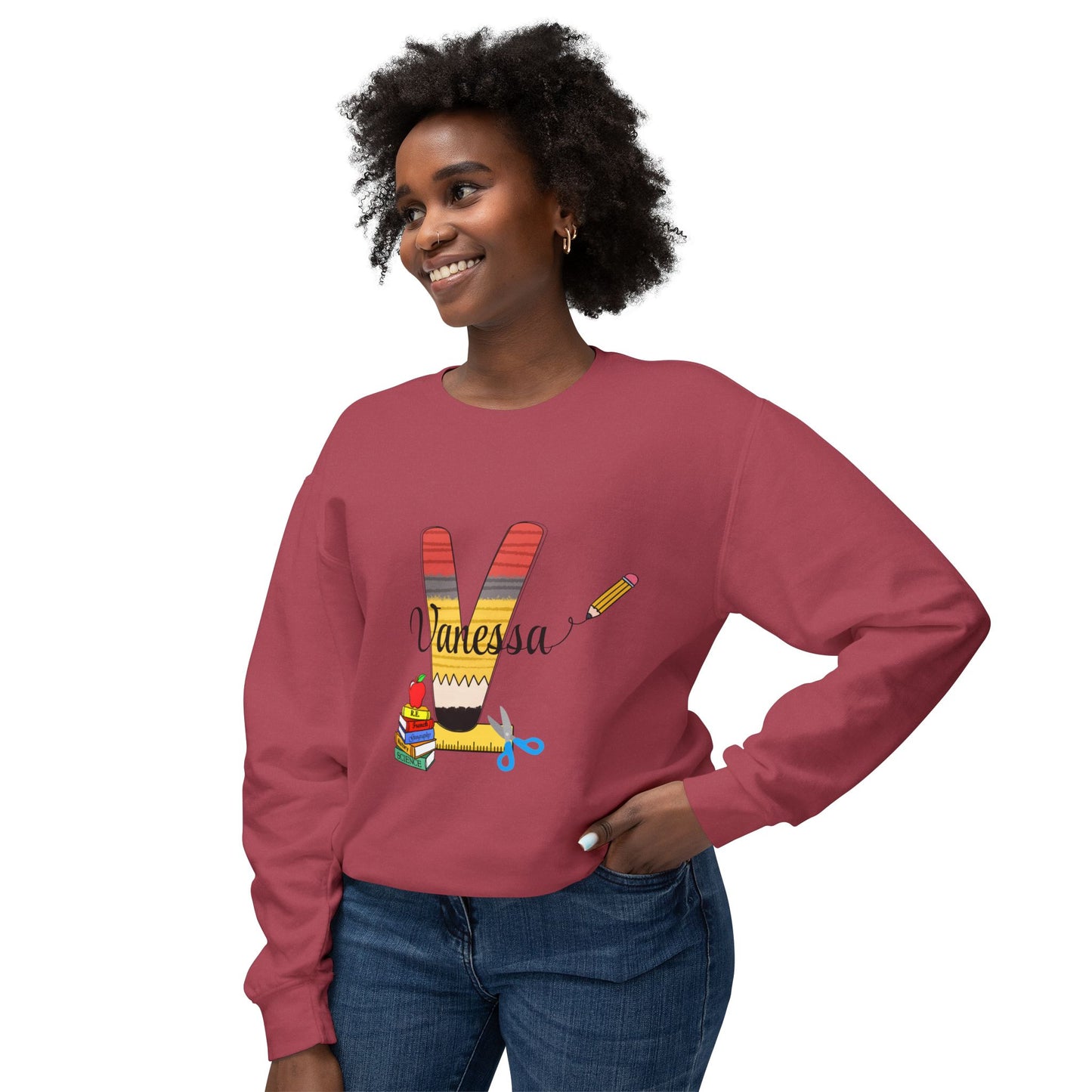 Custom name unisex alphabet sweatshirt for youth, toddlers & adults. Toddler and preschool gift, First Day Of School, fun shirt for youth
