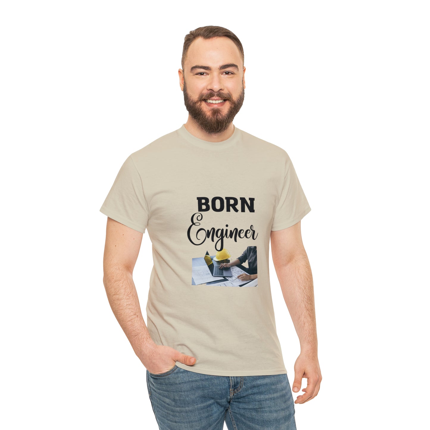Born Engineer Unisex Heavy Cotton Tee