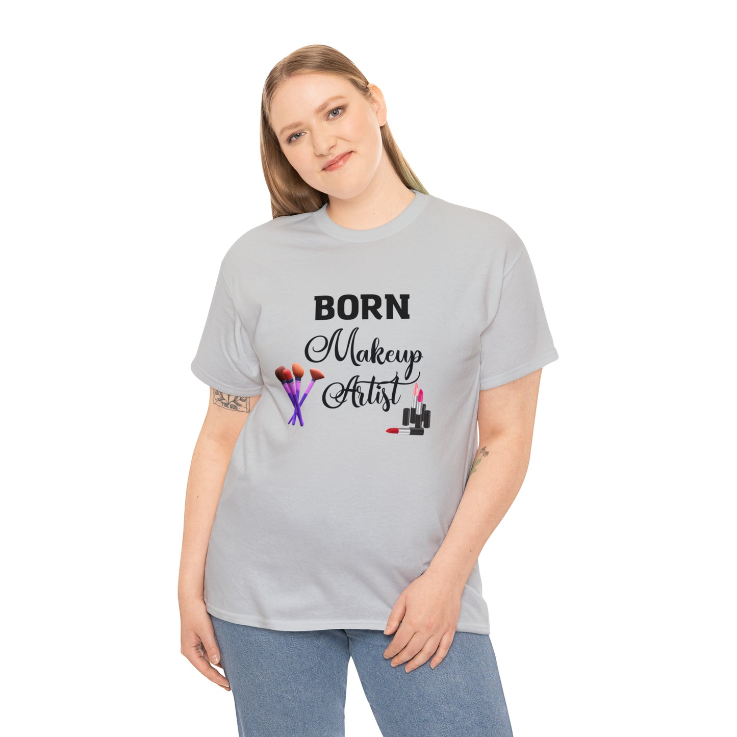 Born Makeup Artist Unisex Heavy Cotton Tee