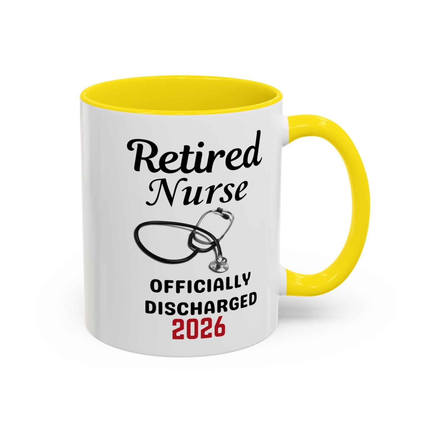 Retired Nurse Coffee Mug 2026, Fun Gift for Retirement, Personalized Mug for Nurses, Perfect for Retirement