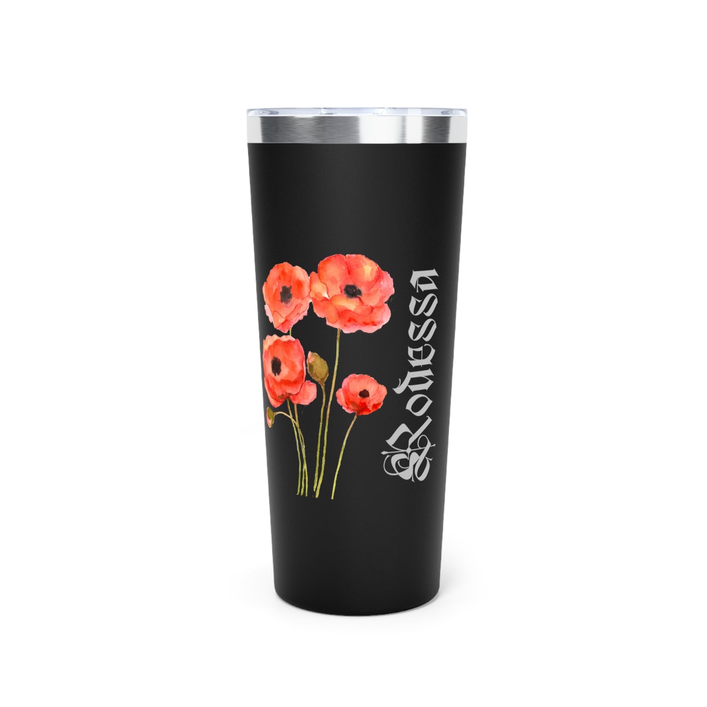 August Personalized Birth Flower 22 oz Tumbler, Personalized Birth Flower Coffee Cup With Name, Gifts for Her, Bridesmaid Proposal, Party Favor