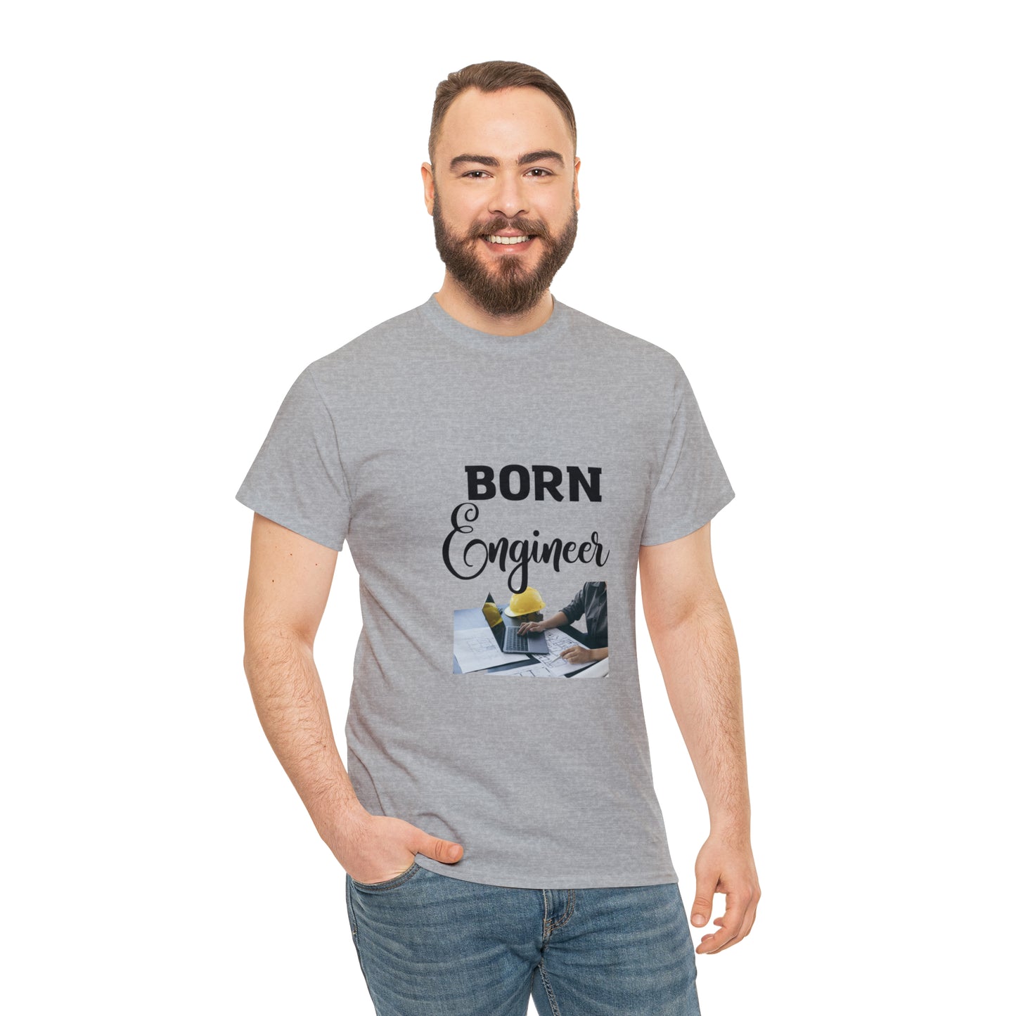 Born Engineer Unisex Heavy Cotton Tee