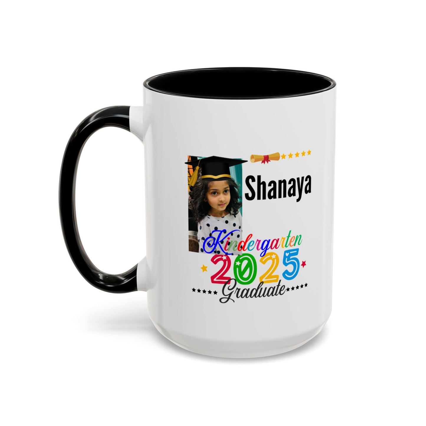 15 oz Personalized Kindergarten Graduate Coffee Mug - Celebrate 2025 with Custom Name!