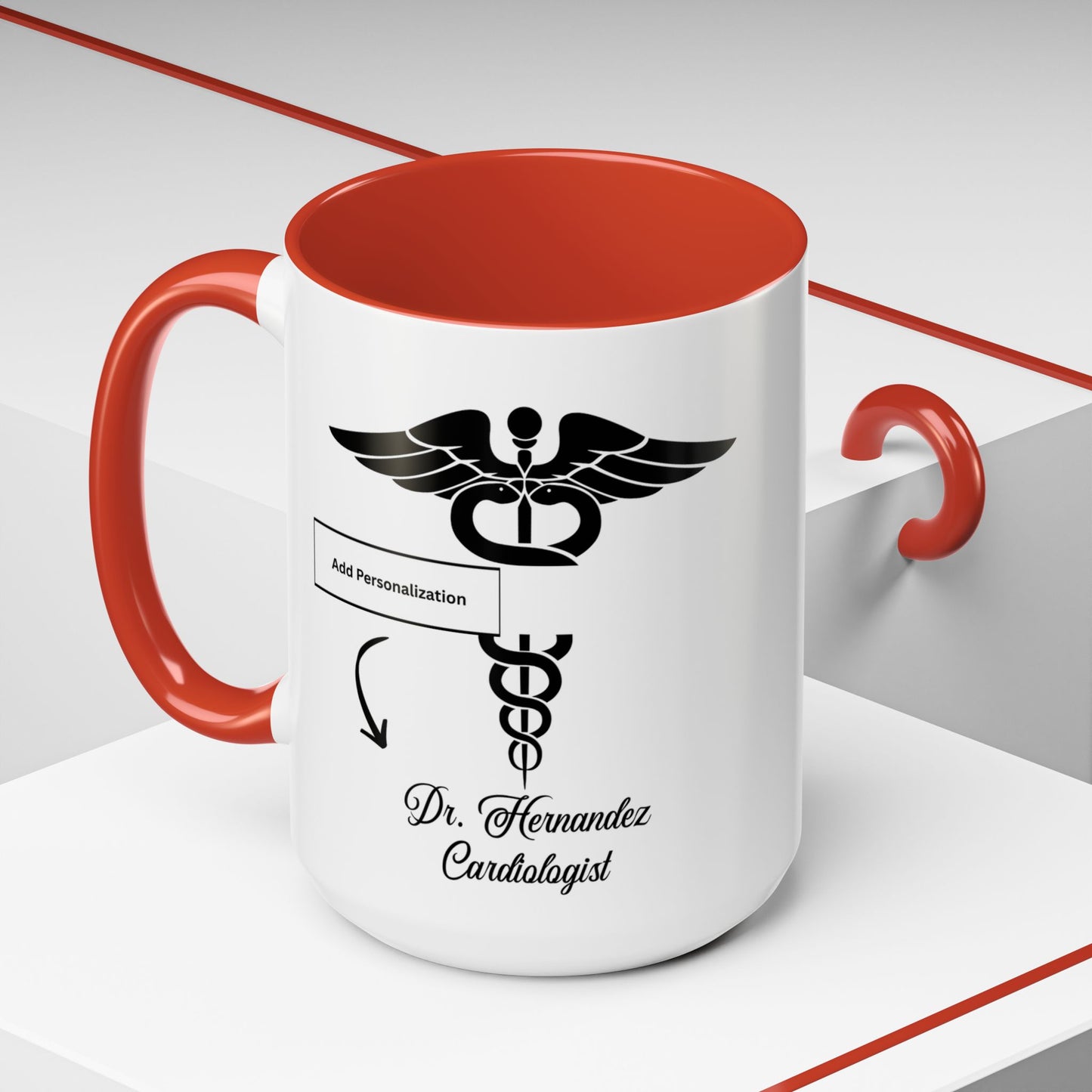 Medical MD Accent Coffee Mug | Father's Day Gift, Dad Mug, Coffee Lover Gift, Family Appreciation, Unique Drinking Cup