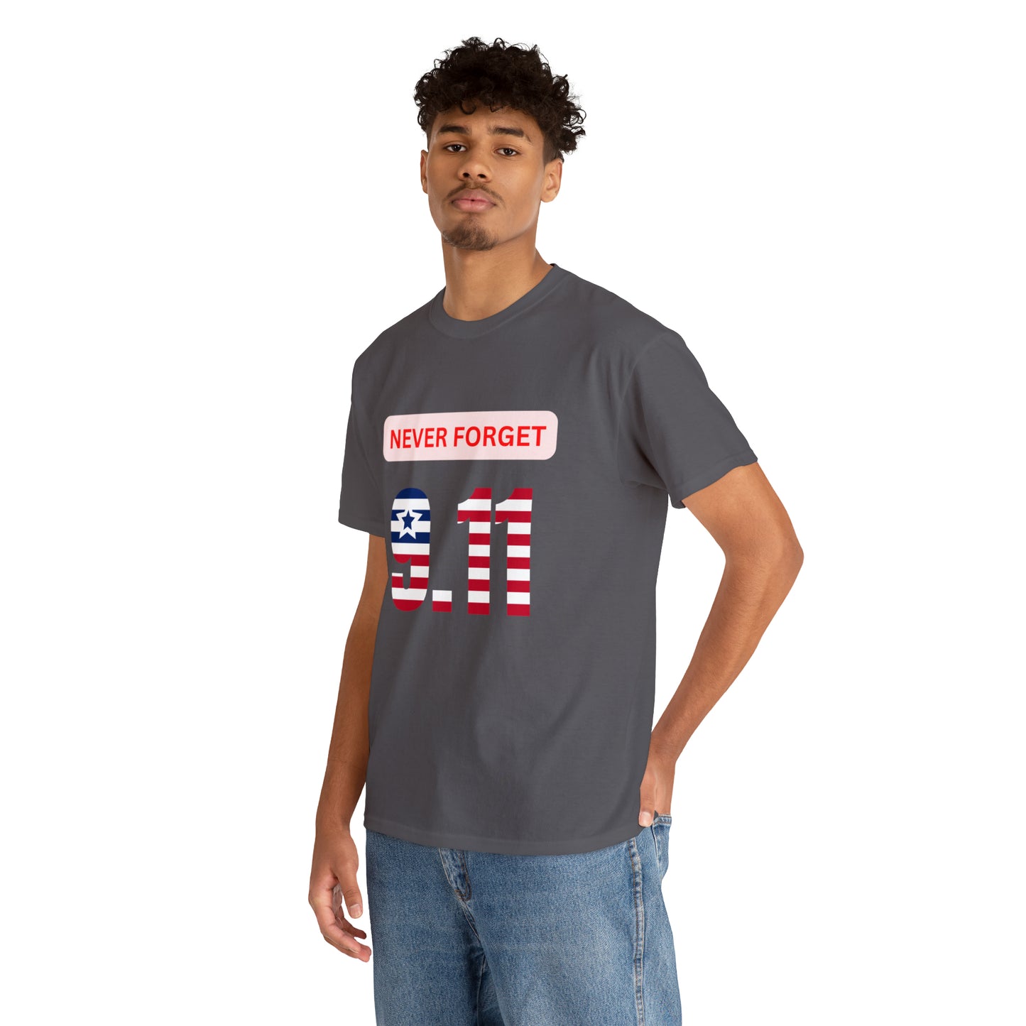 Unisex Heavy Cotton Tee - Never Forget 9/11