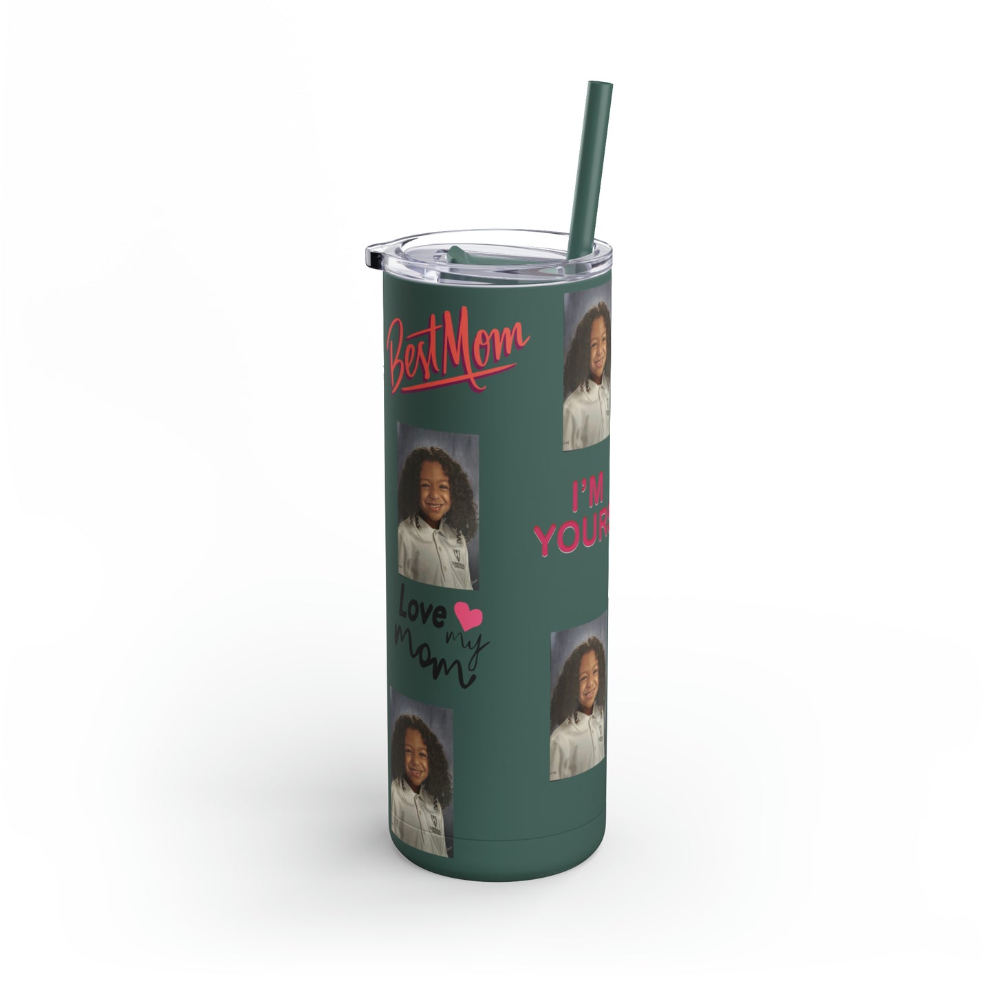 Mom Photo Tumbler, Valentine's Day gift, Birthday gift, Mother's Day Gift, Tumblers, Gift for her, Skinny Matte Tumbler, 20oz