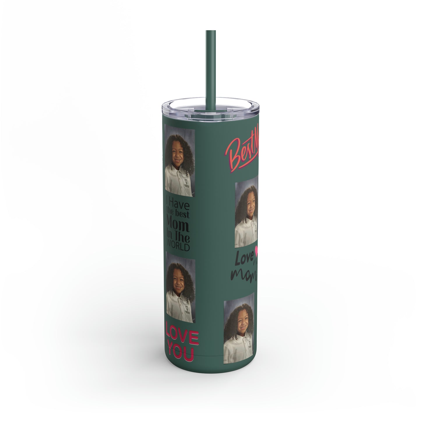 Mom Photo Tumbler, Valentine's Day gift, Birthday gift, Mother's Day Gift, Tumblers, Gift for her, Skinny Matte Tumbler, 20oz