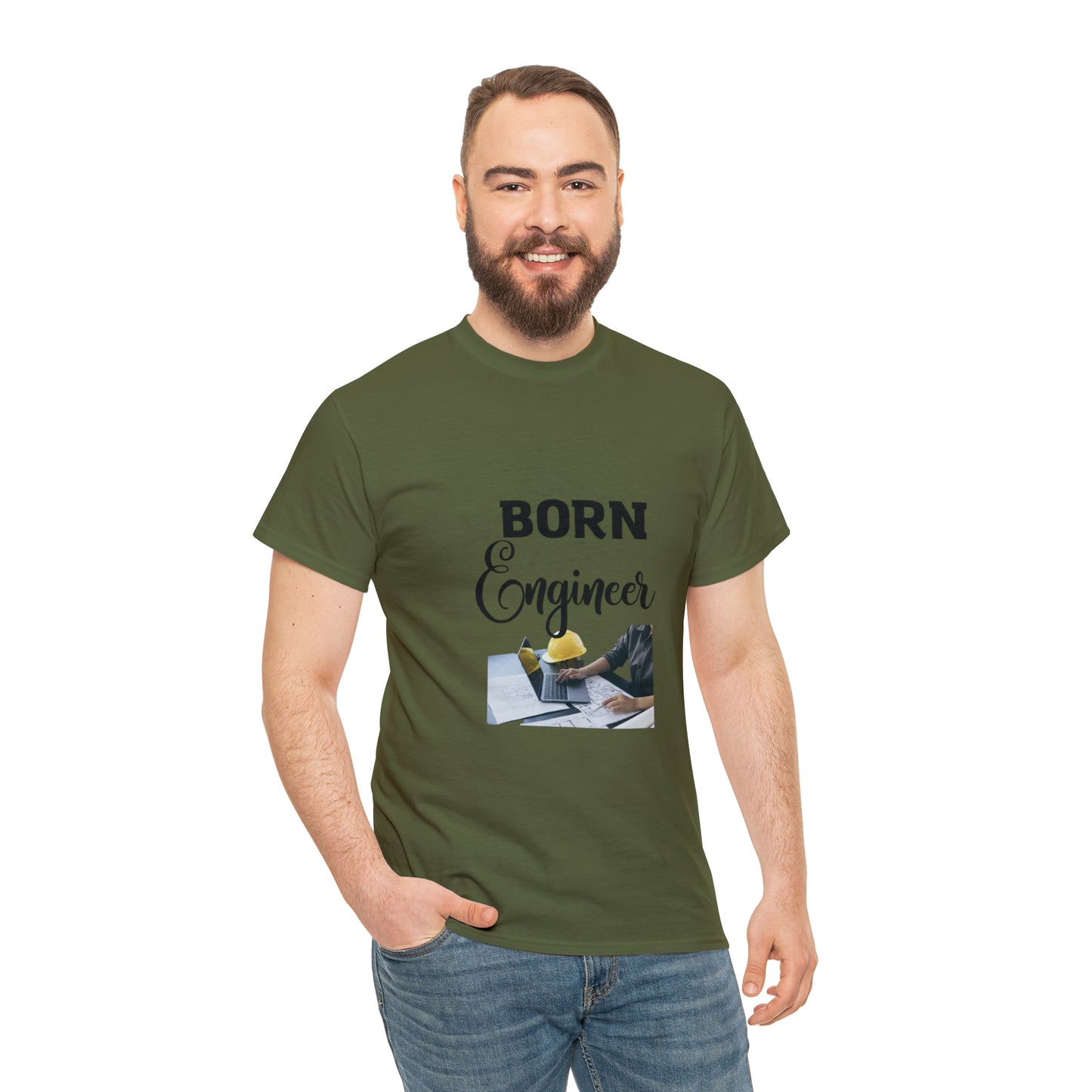 Born Engineer Unisex Heavy Cotton Tee