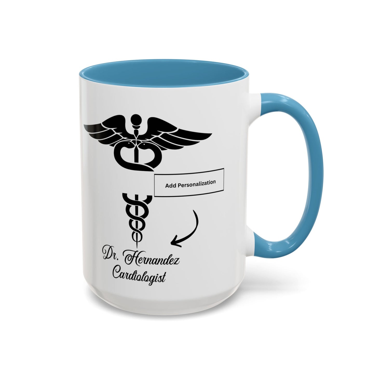 Medical MD Accent Coffee Mug | Father's Day Gift, Dad Mug, Coffee Lover Gift, Family Appreciation, Unique Drinking Cup