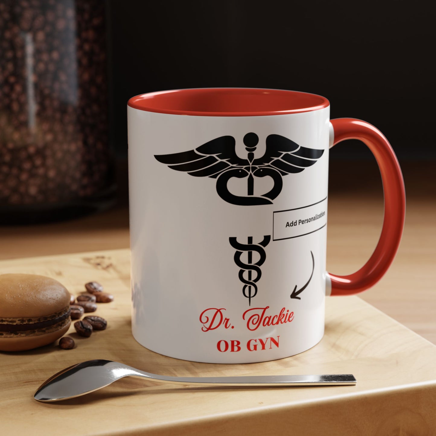 Personalized Accent Coffee Mug | Father's Day Gift, Dad Mug, Coffee Lover Gift, Family Appreciation, Unique Drinking Cup