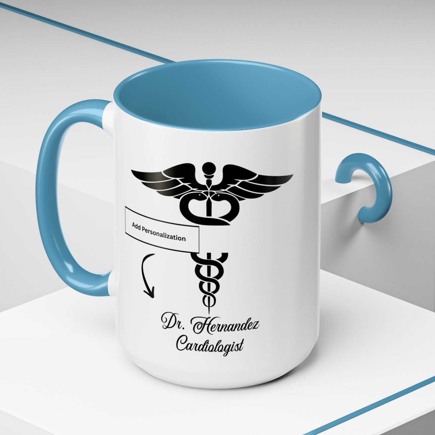 Medical MD Accent Coffee Mug | Father's Day Gift, Dad Mug, Coffee Lover Gift, Family Appreciation, Unique Drinking Cup