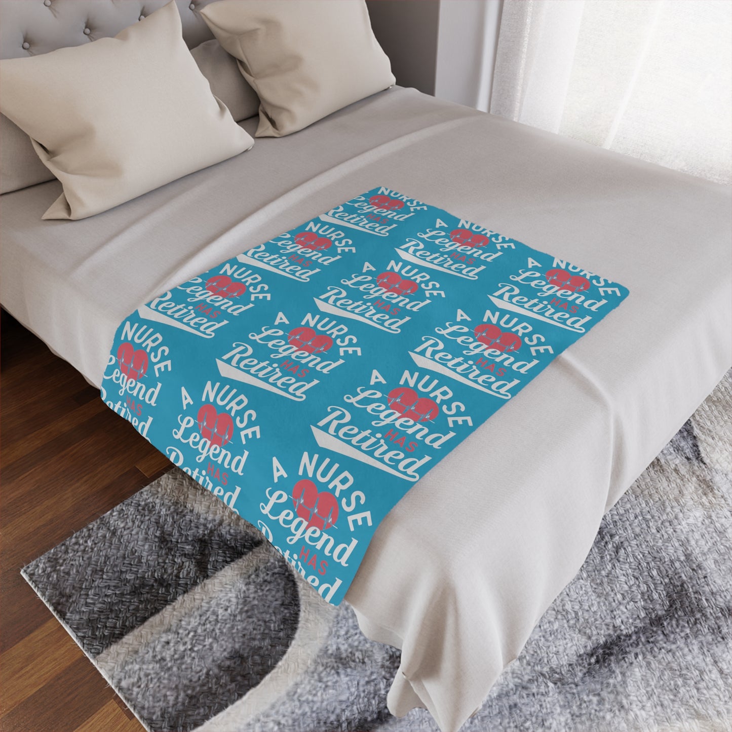Retired Nurse Blanket, Retired Nurse Gifts, Gifts for Retired Nurse, Nurse Blanket, Nurse Gift, Custom Retirement Gift for Co Worker