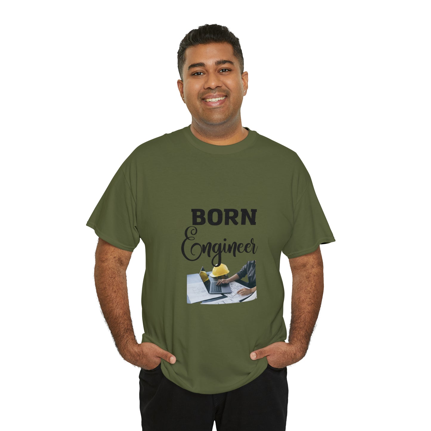 Born Engineer Unisex Heavy Cotton Tee