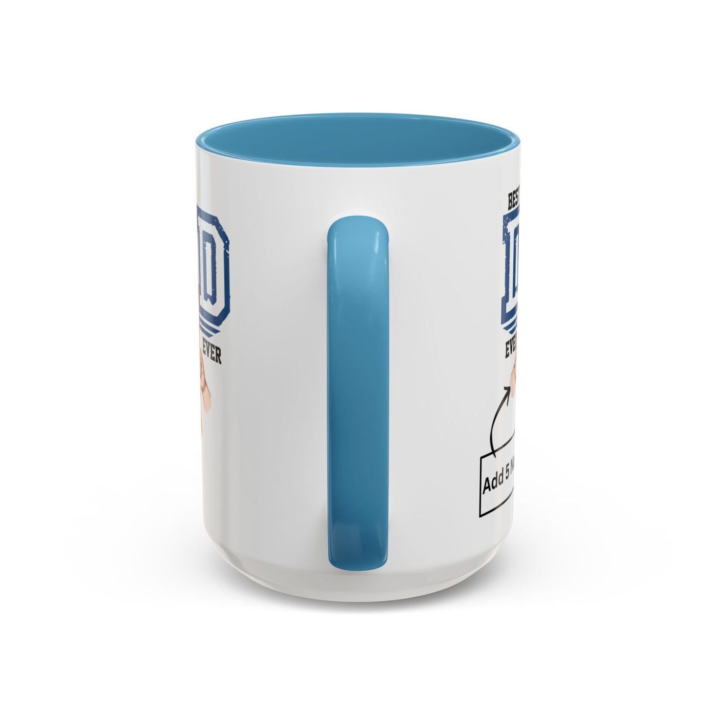 Best Dad Ever 5-kids Accent Coffee Mug | Father's Day Gift, Dad Mug, Coffee Lover Gift, Family Appreciation, Unique Drinking Cup