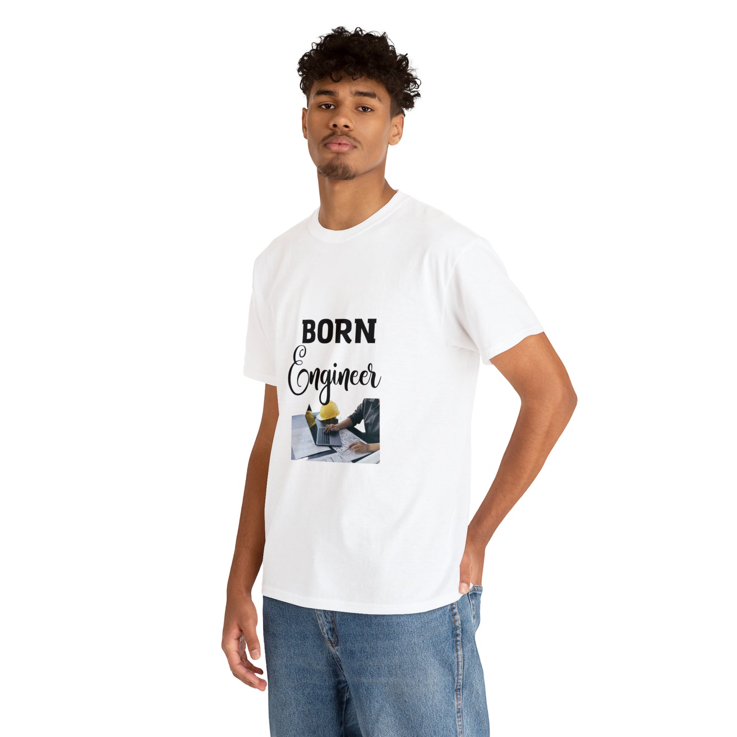 Born Engineer Unisex Heavy Cotton Tee