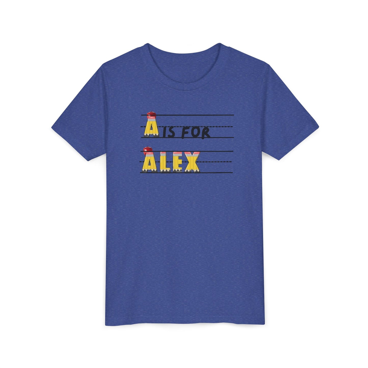 Custom Kids Name School Shirt, Back to School T-shirt, Toddler First Day of School Tee, Alphabet with Name Tee, Kindergarten Shirt with Name