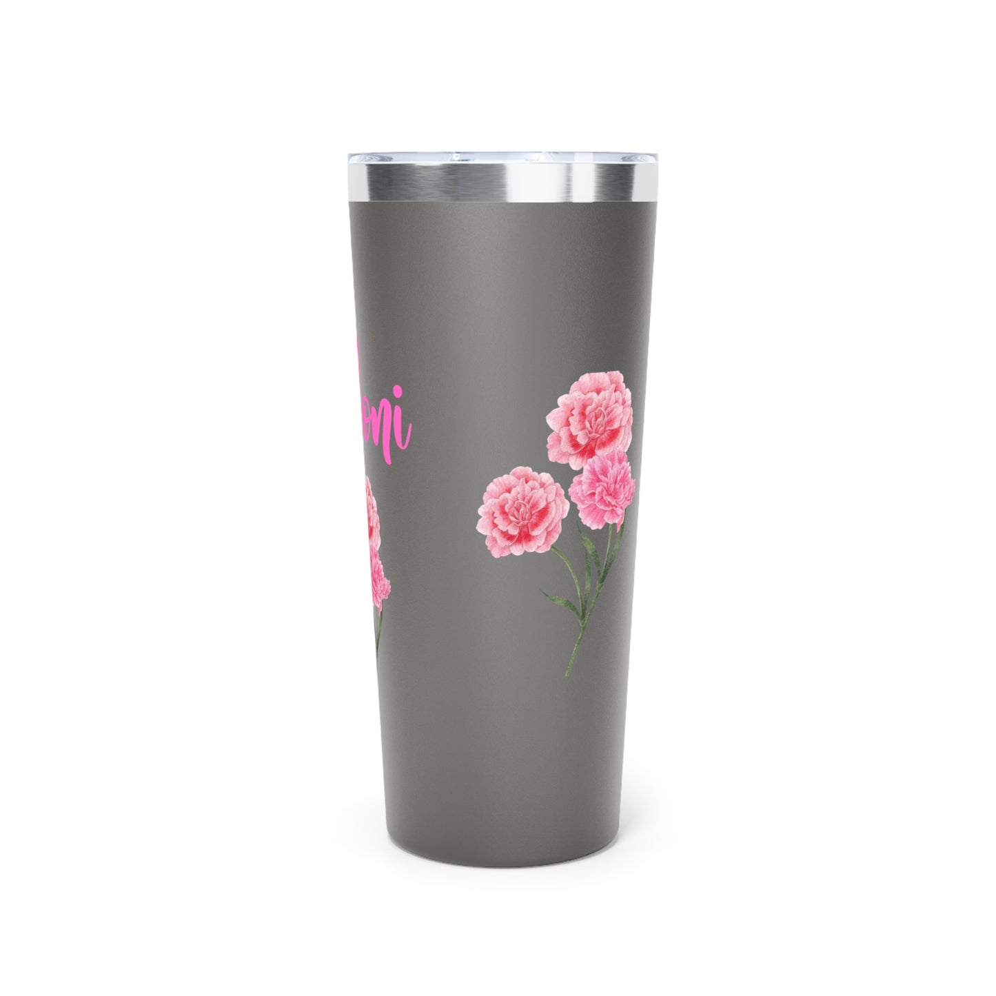 January Personalized Birth Flower 22 oz Tumbler, Personalized Birth Flower Coffee Cup With Name, Gifts for Her, Bridesmaid Proposal, Party Favor