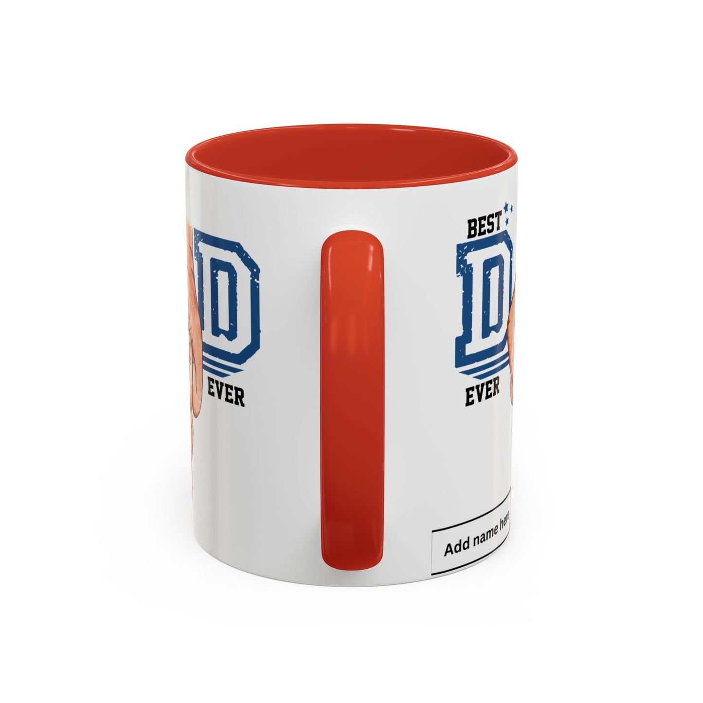 Best Dad Ever Accent Coffee Mug | Father's Day Gift, Dad Mug, Coffee Lover Gift, Family Appreciation, Unique Drinking Cup