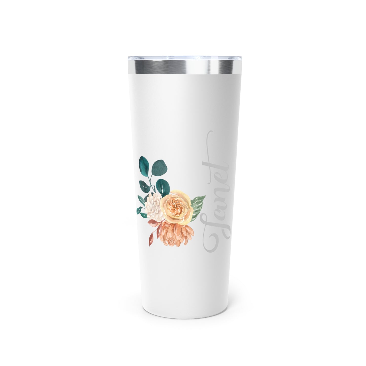 November Personalized Birth Flower 22 oz Tumbler, Personalized Birth Flower Coffee Cup With Name, Gifts for Her, Bridesmaid Proposal, Party Favor
