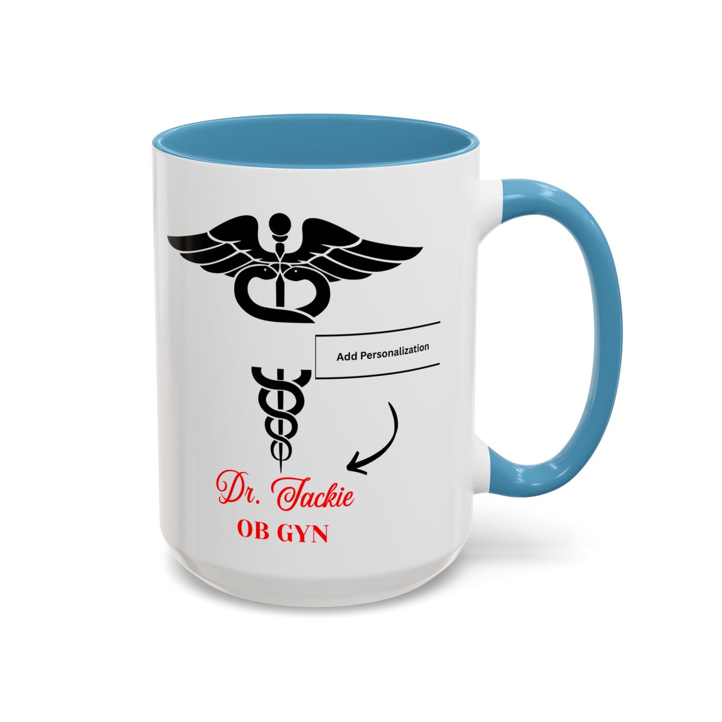 Personalized Accent Coffee Mug | Father's Day Gift, Dad Mug, Coffee Lover Gift, Family Appreciation, Unique Drinking Cup