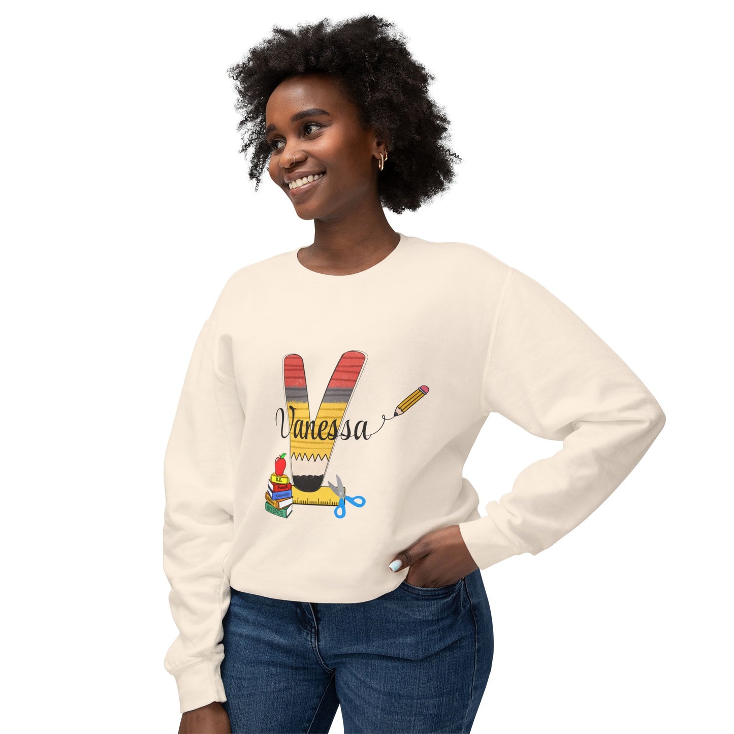 Custom name unisex alphabet sweatshirt for youth, toddlers & adults. Toddler and preschool gift, First Day Of School, fun shirt for youth