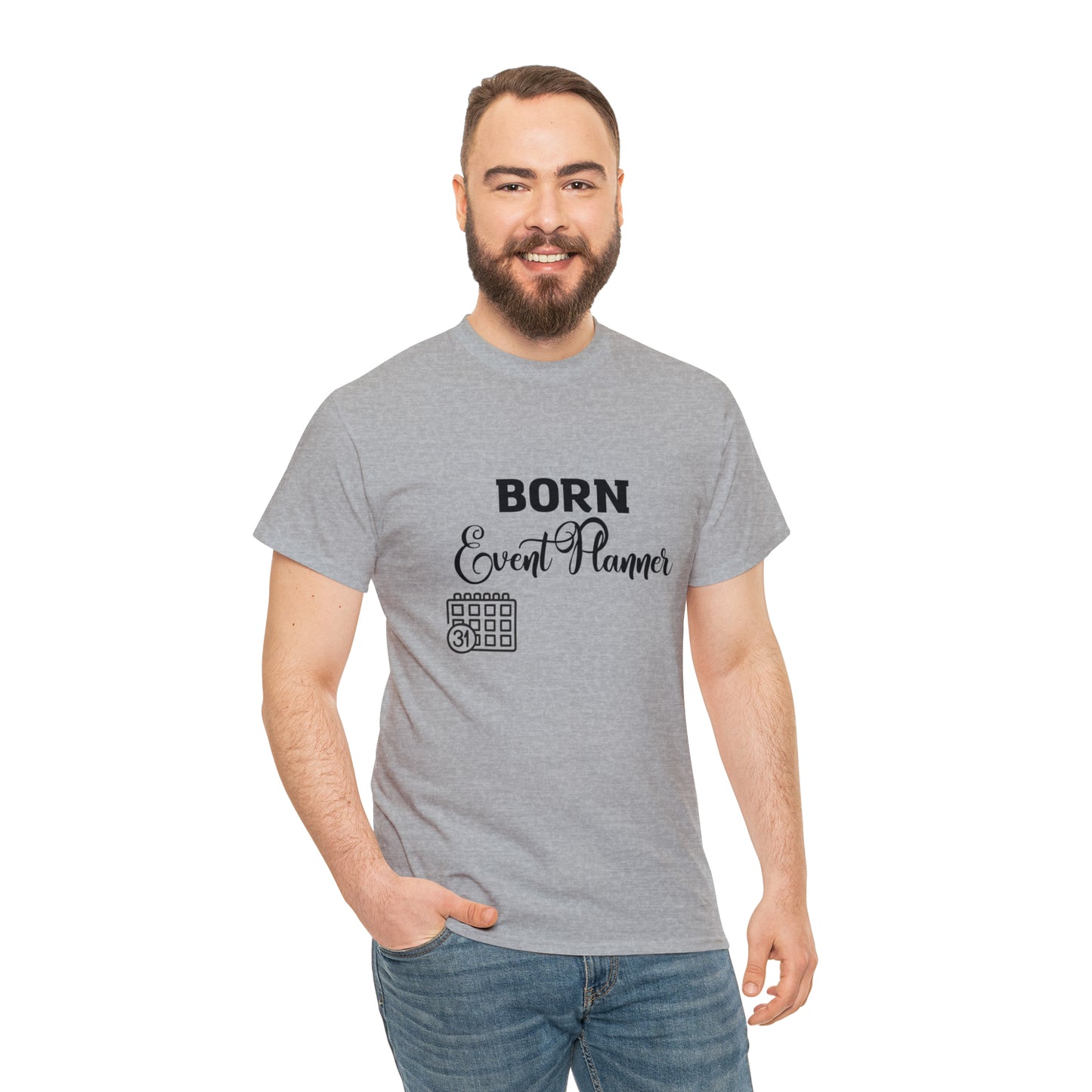 Born Event Planner Unisex Heavy Cotton Tee