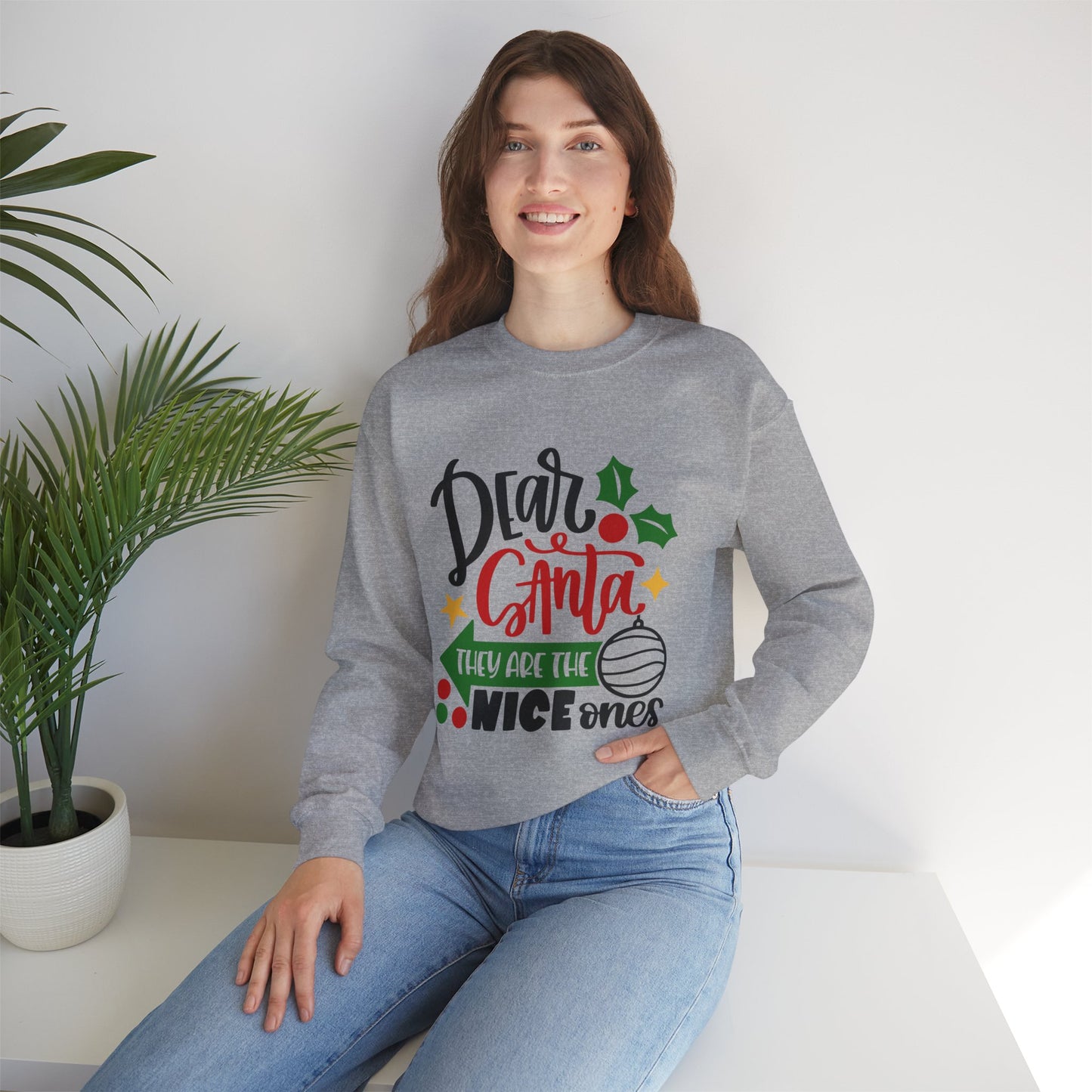 Dear Santa They Are the Nice Ones Unisex Sweatshirt, Funny T-shirt, Unisex Tee, Christmas Shirt, Christmas Slogan Shirts, Christmas Sweater