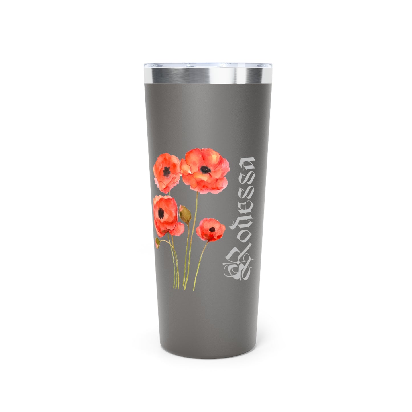 August Personalized Birth Flower 22 oz Tumbler, Personalized Birth Flower Coffee Cup With Name, Gifts for Her, Bridesmaid Proposal, Party Favor