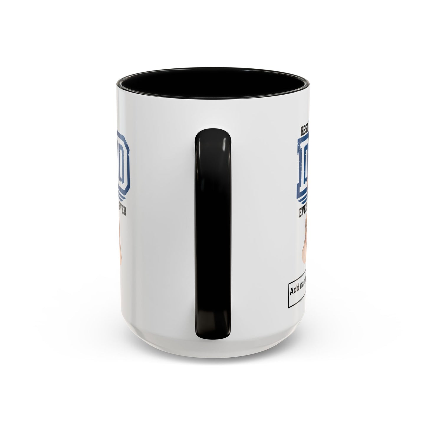 Best Dad Ever 3-kids Accent Coffee Mug | Father's Day Gift, Dad Mug, Coffee Lover Gift, Family Appreciation, Unique Drinking Cup