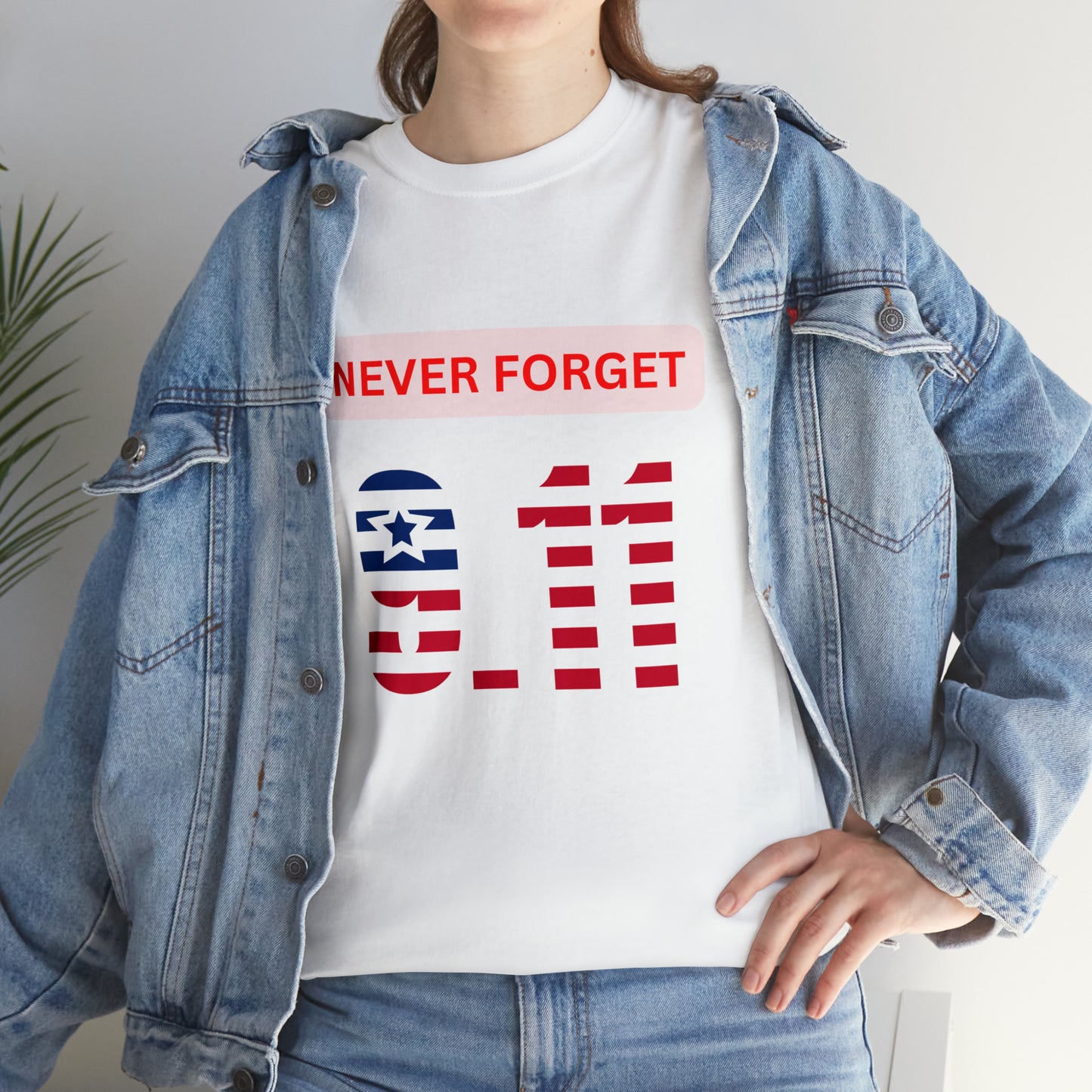 Unisex Heavy Cotton Tee - Never Forget 9/11