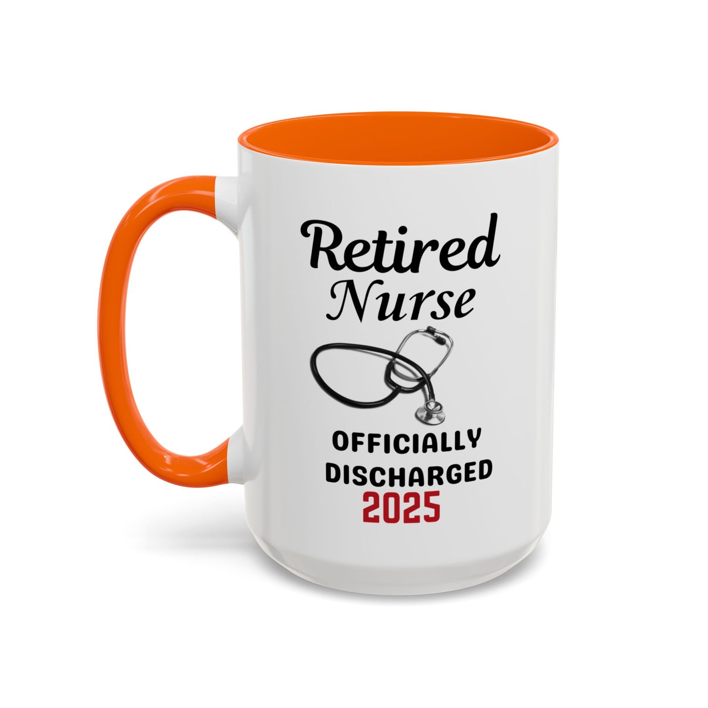 Retired Nurse Coffee Mug, Fun Gift for Retirement, Personalized Mug for Nurses, Coffee Cup for Grandkids Contact, Perfect for Holidays