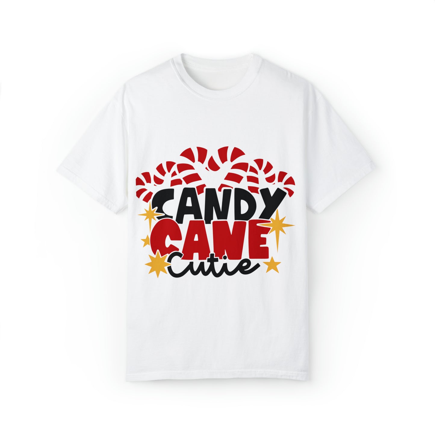 Candy Cane Cutie Unisex Garment-Dyed T-shirt