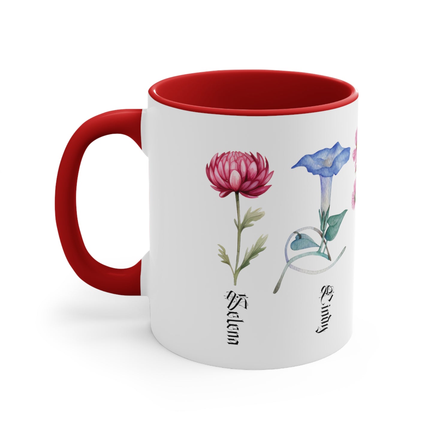 Custom Birth Month Flower mug, Mother's Day Gift, Plant Mom Mug, Custom Mom Mug, Mothers Day Mug, Plant mom mug Two-Tone Coffee Mugs