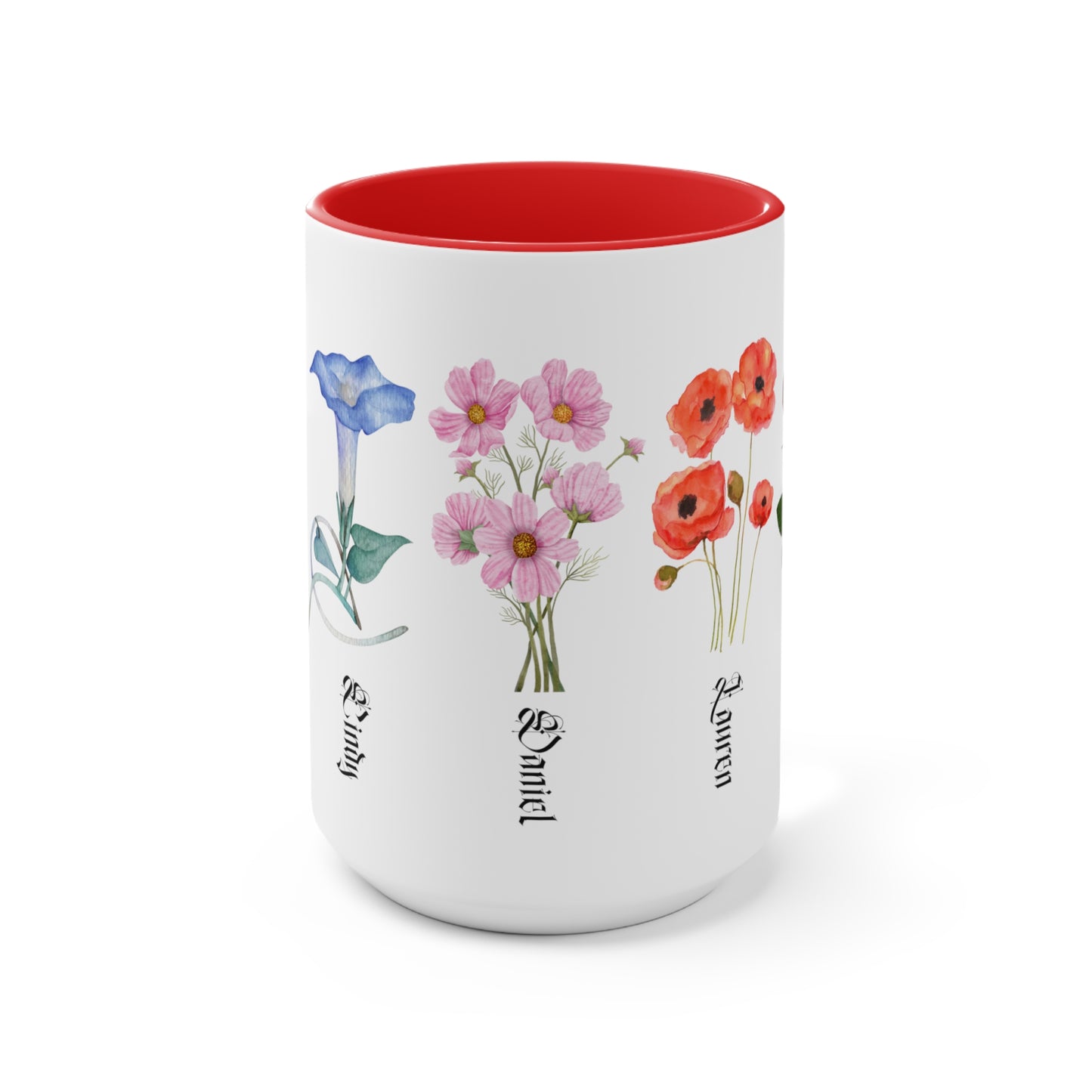 Custom Birth Month Flower mug, Mother's Day Gift, Plant Mom Mug, Custom Mom Mug, Mothers Day Mug, Plant mom mug Two-Tone Coffee Mugs