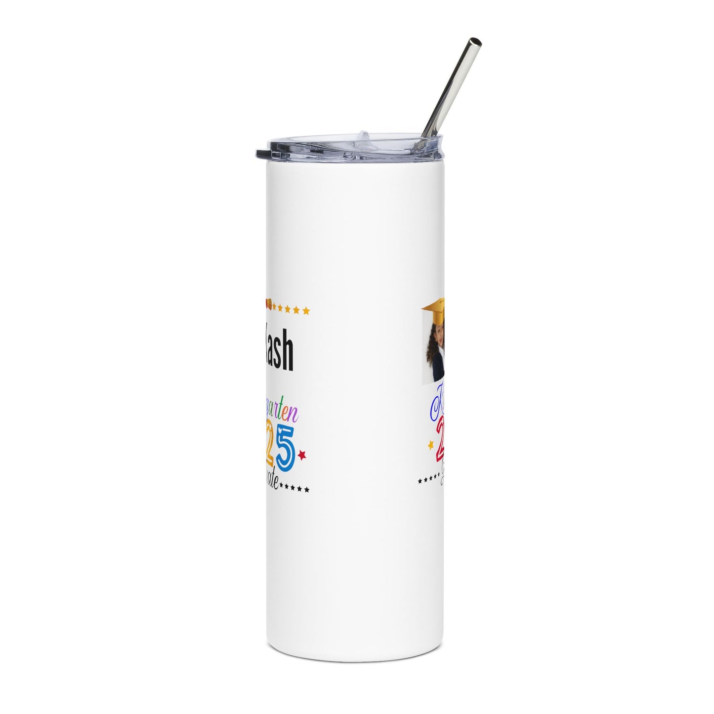 Customize Your 2025 Kindergarten Graduation Tumbler - 20oz Stainless Steel with Photo & Fun Design