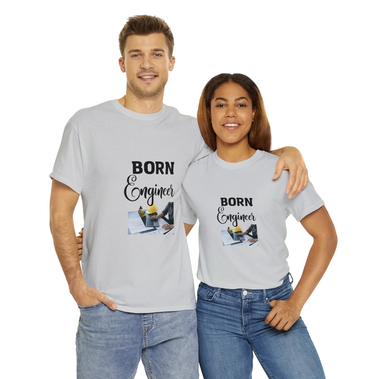 Born Engineer Unisex Heavy Cotton Tee