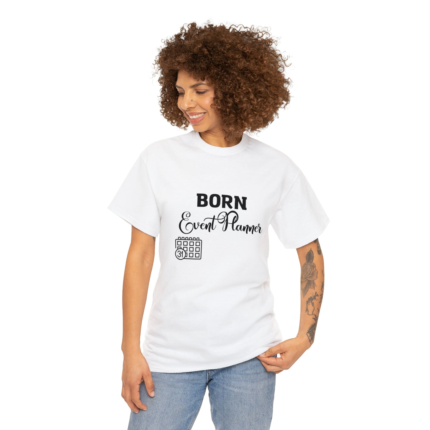 Born Event Planner Unisex Heavy Cotton Tee