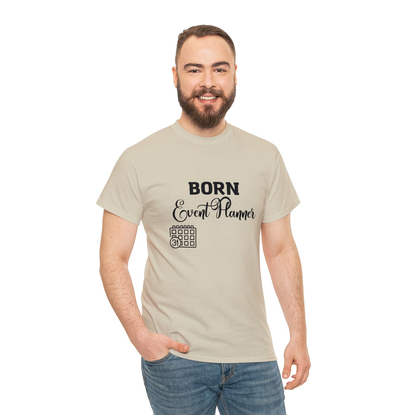 Born Event Planner Unisex Heavy Cotton Tee