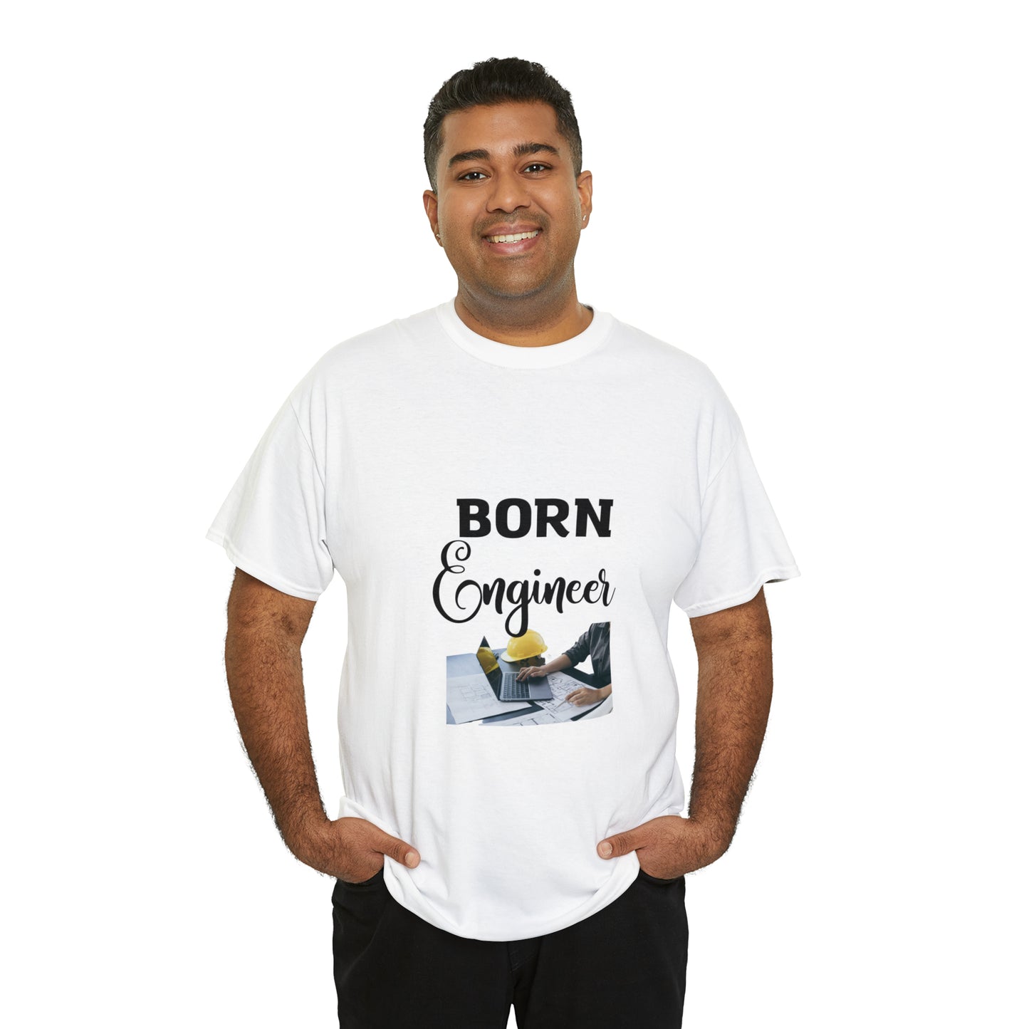 Born Engineer Unisex Heavy Cotton Tee