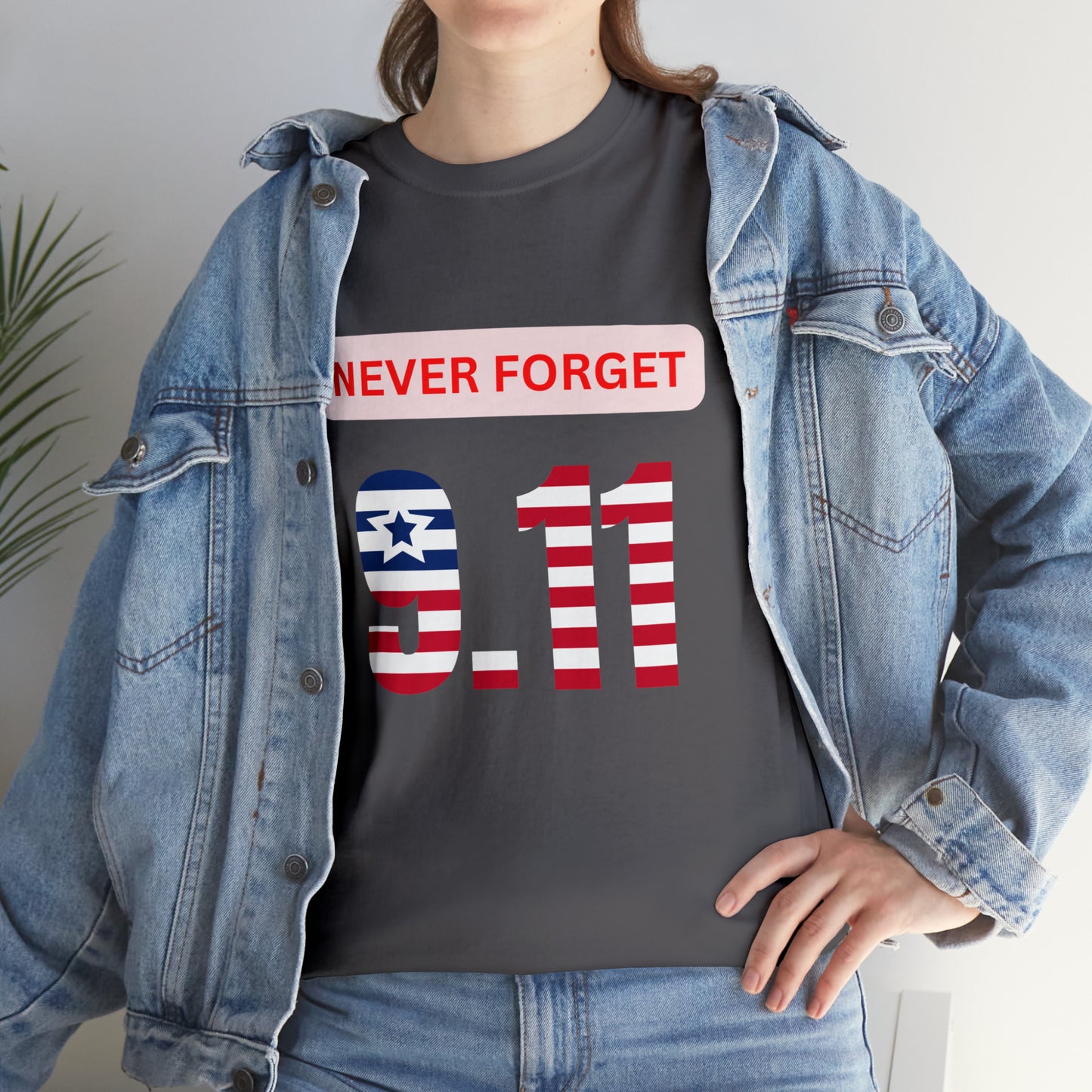 Unisex Heavy Cotton Tee - Never Forget 9/11