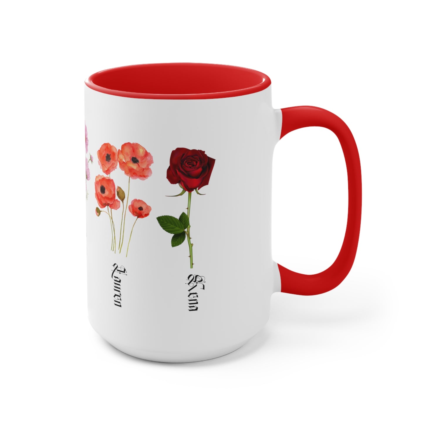 Custom Birth Month Flower mug, Mother's Day Gift, Plant Mom Mug, Custom Mom Mug, Mothers Day Mug, Plant mom mug Two-Tone Coffee Mugs